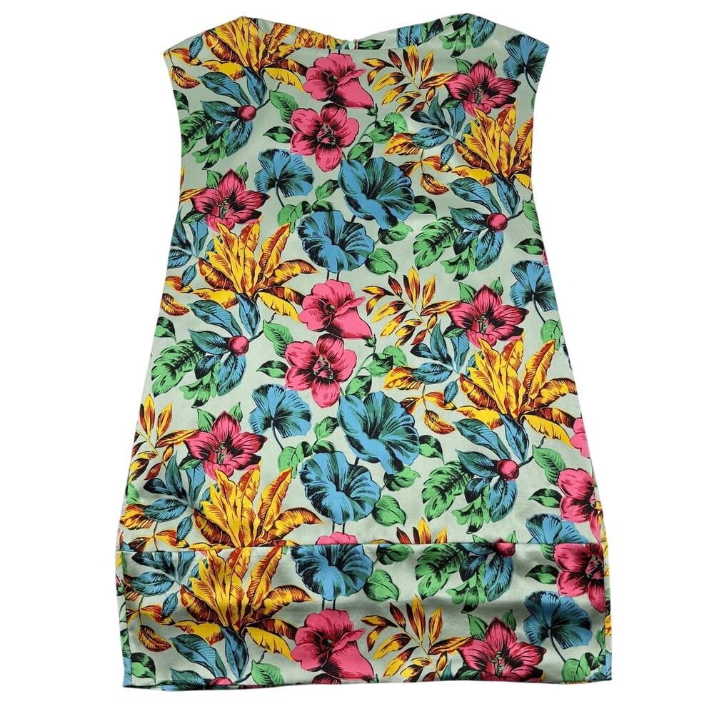 Marc by Marc Jacobs Silk Dress Floral Tropical Shift Dusty Sage Maximalist Sz M